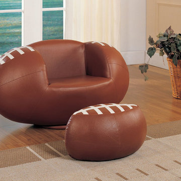 All Star Youth Football Swivel Chair and Ottoman