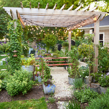 Rustic Backyard Landscape - Cedarburg, WI