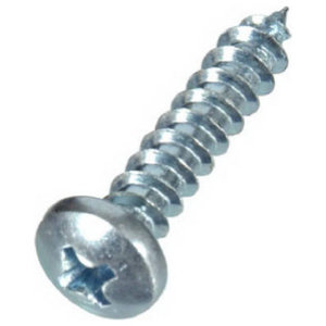 Hillman 70253 Zinc Plated Slotted Hex Washer Head Sheet Metal Screw #6 x 1/2 in. 