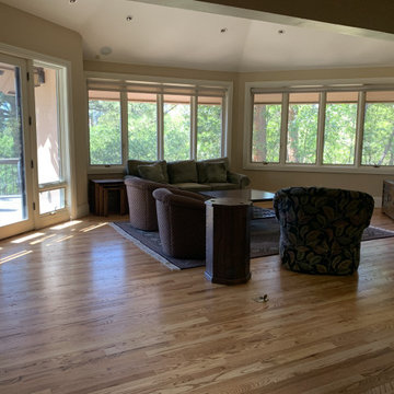 Natural red oak wood floors with Odie's oil in Castle Pines, CO.