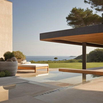 Villa Minimaliste avec Piscine et Vue sur Mer à Hyères par Daimon Design