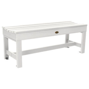 Sequoia Weldon 4' Backless Picnic Bench, White