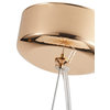 Vintage Gold 8-Light Sputnik Ceiling Pendant Light