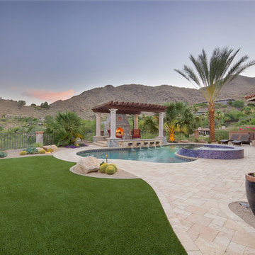 Swimming Pool & Spa and Pergola with Fireplace
