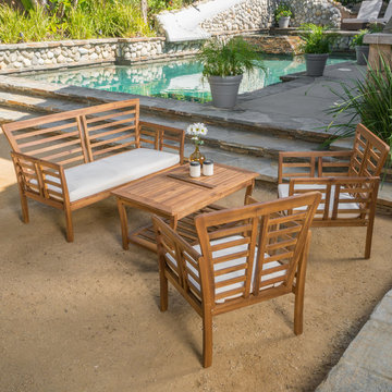 Acacia Wood Chat Set