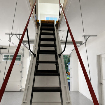 Remote-Controlled Electric Garage Ladder to Bonus Living Space
