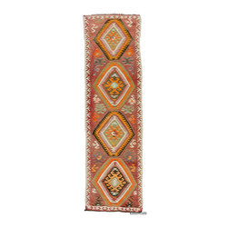 Vintage Mut Kilim Runner Rug - Hall And Stair Runners