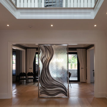 Decorative Glass Divider
