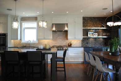 Inspiration for a transitional kitchen remodel in Ottawa