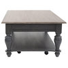 Rectangular Cocktail Table Traditional Grey