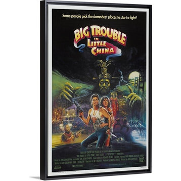 "Big Trouble in Little China (1986)" Floating Frame Canvas Art, 26"x38"x1.75"