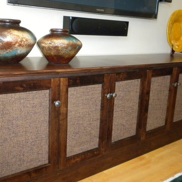 Can't find the furniture you want? Here's custom audio/video furniture...designe