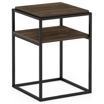 Furinno Moretti Modern Lifestyle Stackable Shelf, 2-Tier, Columbia Walnut