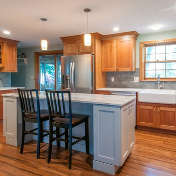 Nashua Transitional Entertaining Kitchen 1