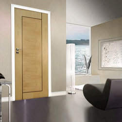Italian Modern Door with Flush Casing - Interior Doors
