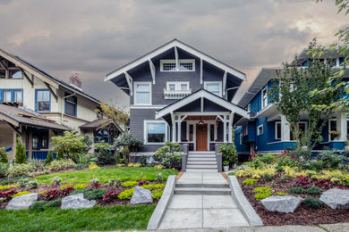 Example of an ornate exterior home design in Seattle