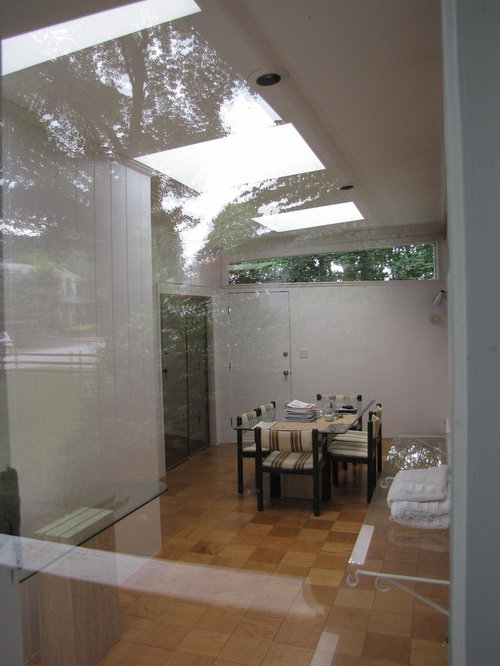 modern house without basement or crawl space to remodel