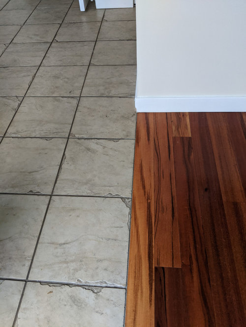 Need help matching kitchen and foyer tile to wood floors