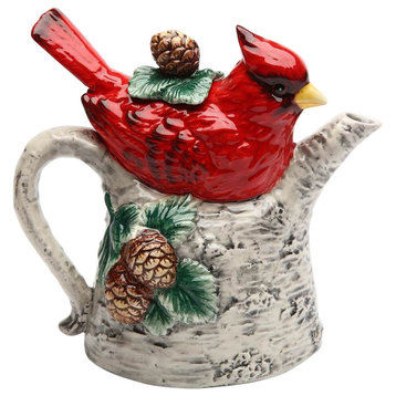 Cardinal Birch Tree Teapot, 12oz