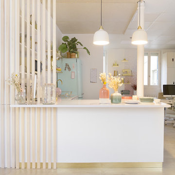 Projet de renovation de bureaux, showroom et cuisine aménagée