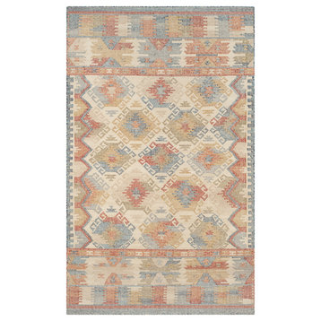 Safavieh Canyon Collection CNY115 Rug, Ivory/Multi, 5' X 8'