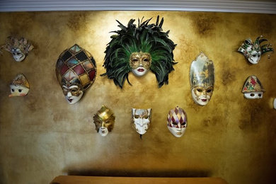 Gold Leaf Venetian Masks