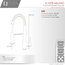 Single-Handle Pull-Down Sprayer Kitchen Faucet with Spring Design
