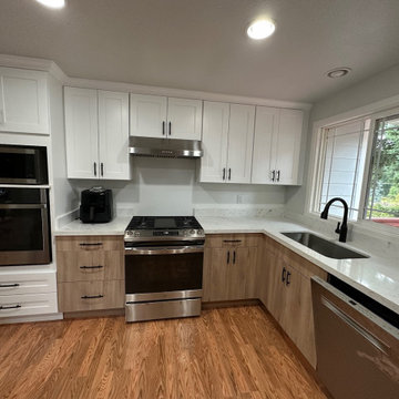 Large under-mounted sink with a view