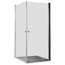 Crystal Two-Door Corner Shower Enclosure, 70 cm
