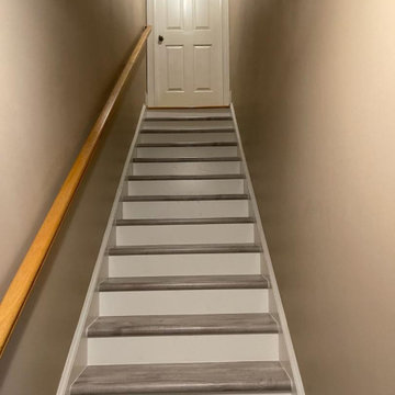 KEARNES- TEA OLIVE - AFTER: STANTON WALL TO WALL CARPET,LUXURY VINYL,PAINTING