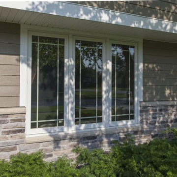 A Sharp new exterior with Andersen Windows & Hardie Siding in Naperville