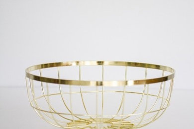 Gold Fruit Basket