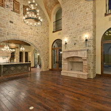 glass doors leading outside