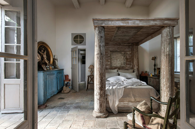 Farmhouse Bedroom by Bernard Touillon Photographe