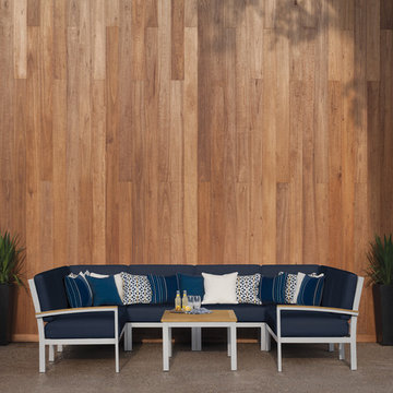 Travira Midnight Blue 7-Piece Chat Set