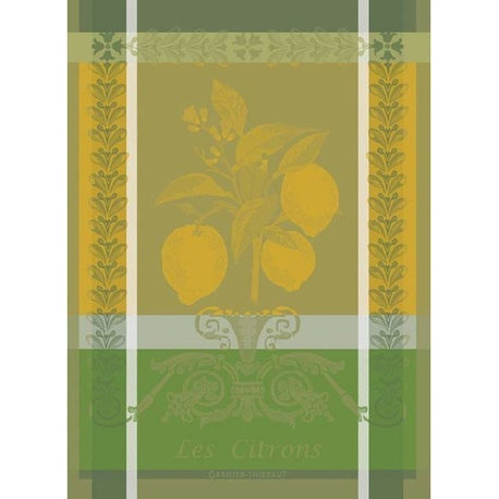 Citron Zeste Kitchen Towel 22"x30", Set of 4