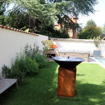 Une terrasse jardin