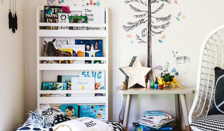 Gemütliche Leseecke für ein Kinderzimmer im skandinavischen Stil