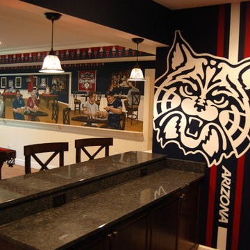 University of Arizona Sports Bar themed Mural by Tom Taylor of Wow Effects
