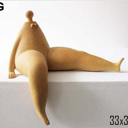 Ceramic Nude sculpture for table or fireplace - Products