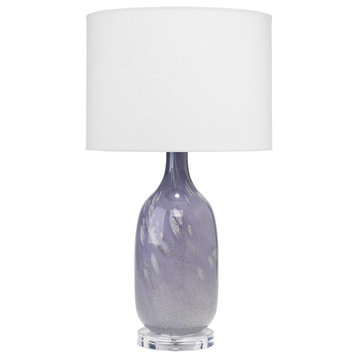 Lavender Glass Acrylic Maya Table Lamp