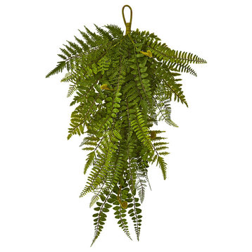 28" Fern Artificial Teardrop, Set of 2