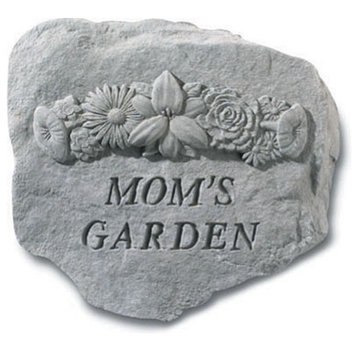 Mom's Garden , With Flowers Memorial Garden Stone