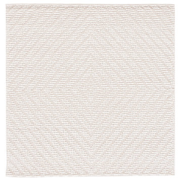 Safavieh Natura Collection NAT276A Rug, Ivory, 6' x 6' Square
