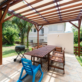 横浜のトロピカルスタイルのおしゃれなテラス・中庭の写真