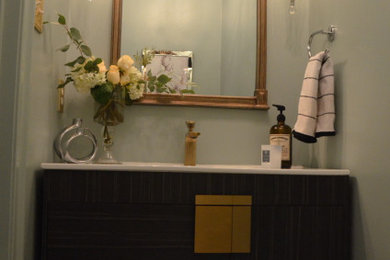 Inspiration for a contemporary bathroom remodel in Houston