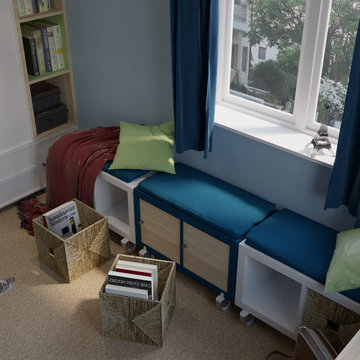 Mezzanine Teenager Boy's Bedroom