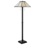 Dale Tiffany - Dale Tiffany TF19194 Parkdale, 2 Light Floor Lamp, Bronze/Dark Brown - The Parkdale Floor Lamp is inspired by the Arts &Parkdale 2 Light Flo Tiffany Bronze Hand  *UL Approved: YES Energy Star Qualified: n/a ADA Certified: n/a  *Number of Lights: 2-*Wattage:60w E26 Medium Base bulb(s) *Bulb Included:No *Bulb Type:E26 Medium Base *Finish Type:Tiffany Bronze
