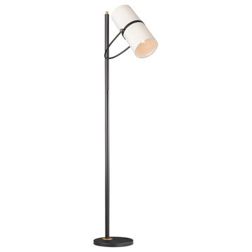 Maxim 11104OF Oscar 2 Light 70" Tall Floor Lamp - Bronze / Antique Brass