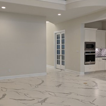 24x48 Calcutta Matte Porcelian Tile Installation